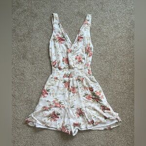 American Eagle Floral Romper - Size Small